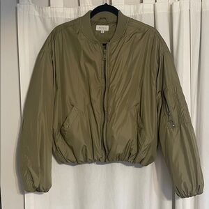 Pacsun Khaki Bomber Jacket for Women